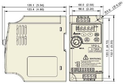 Технические характеристики Delta Electronics серии VFD-L