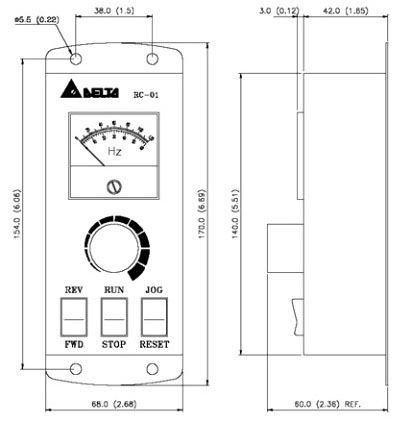 Пульты VFD - PU02/PU-06, RC-01